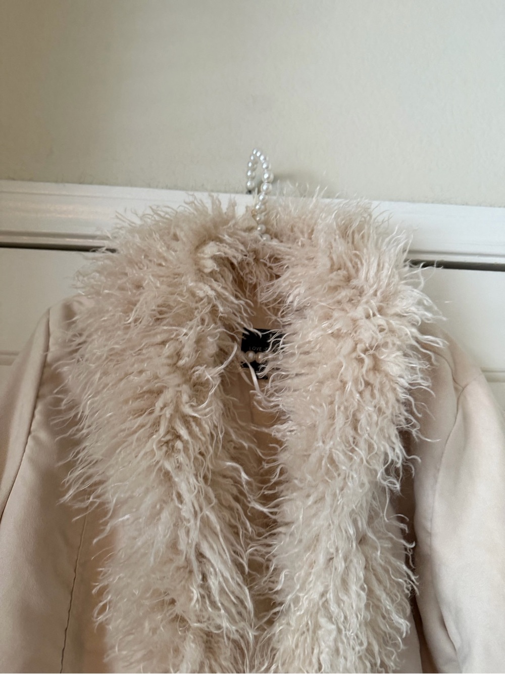 Love Tree Tan Furry Trim Jacket - Picture 2 of 6